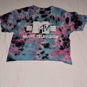 MTV tie dye crop